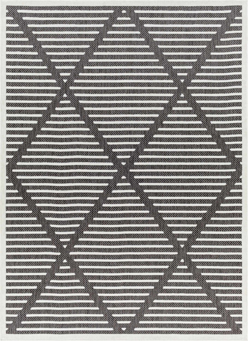 Anah 3D Black Outdoor Rug by Boutique Rugs