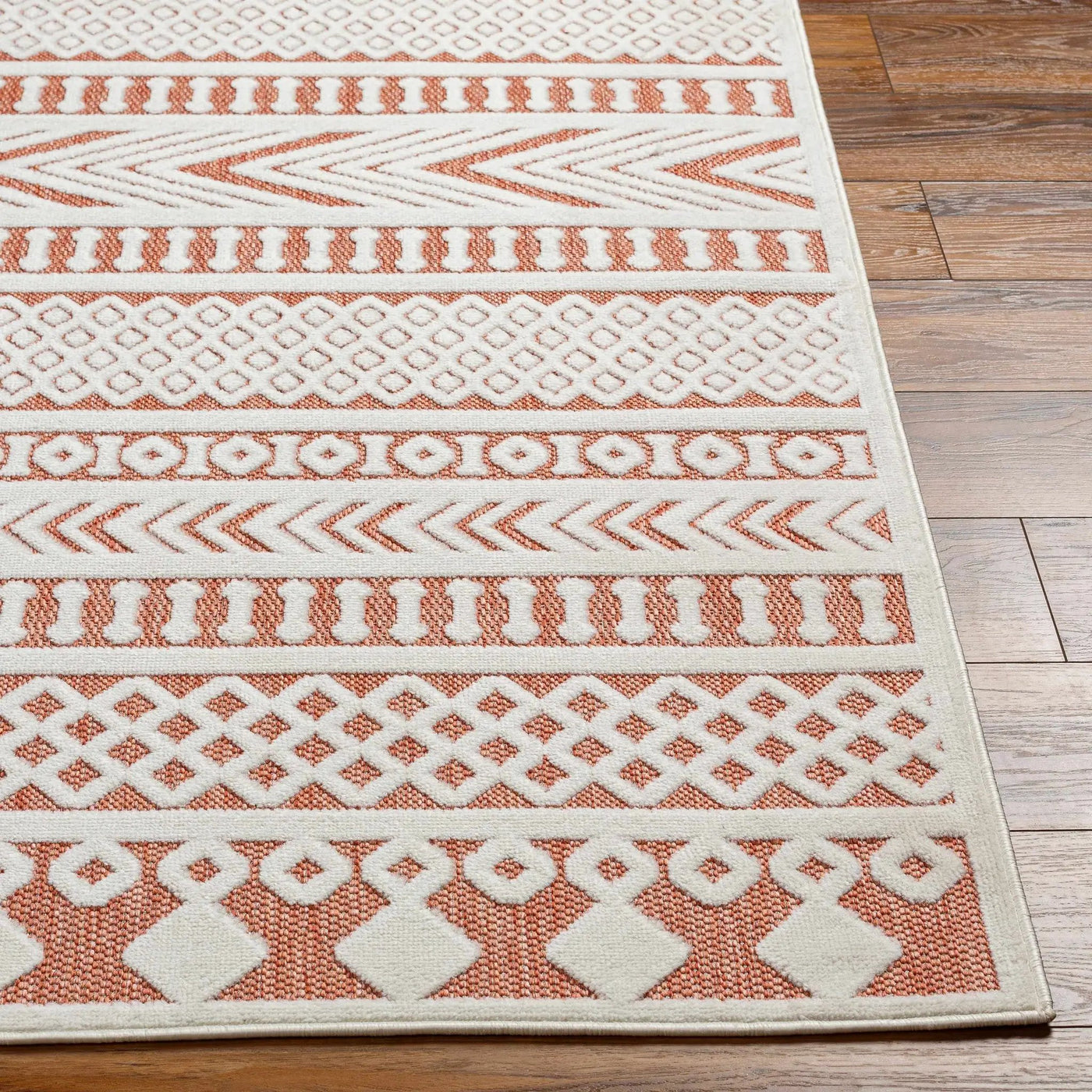 Jove Orange Outdoor Rug - Clearance by Boutique Rugs