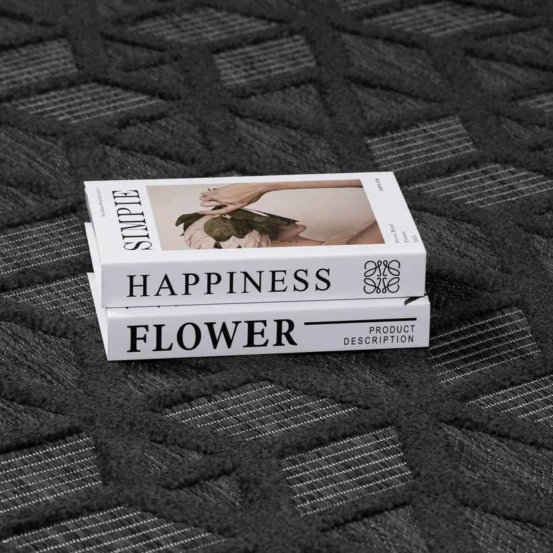Nuri Black Outdoor Rug - Clearance by Boutique Rugs