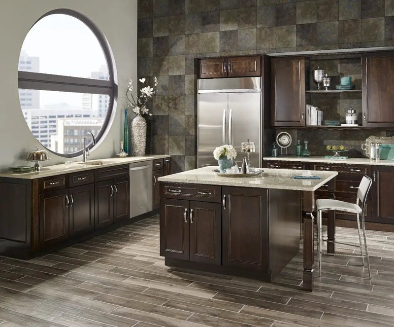San Rio Rustic Gauged Slate Tiles 12x12 in a finished room