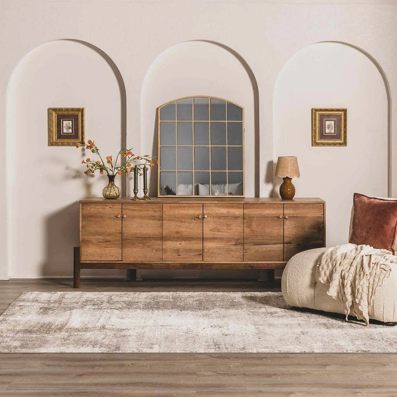 Duval Taupe Abstract Area Rug by Boutique Rugs