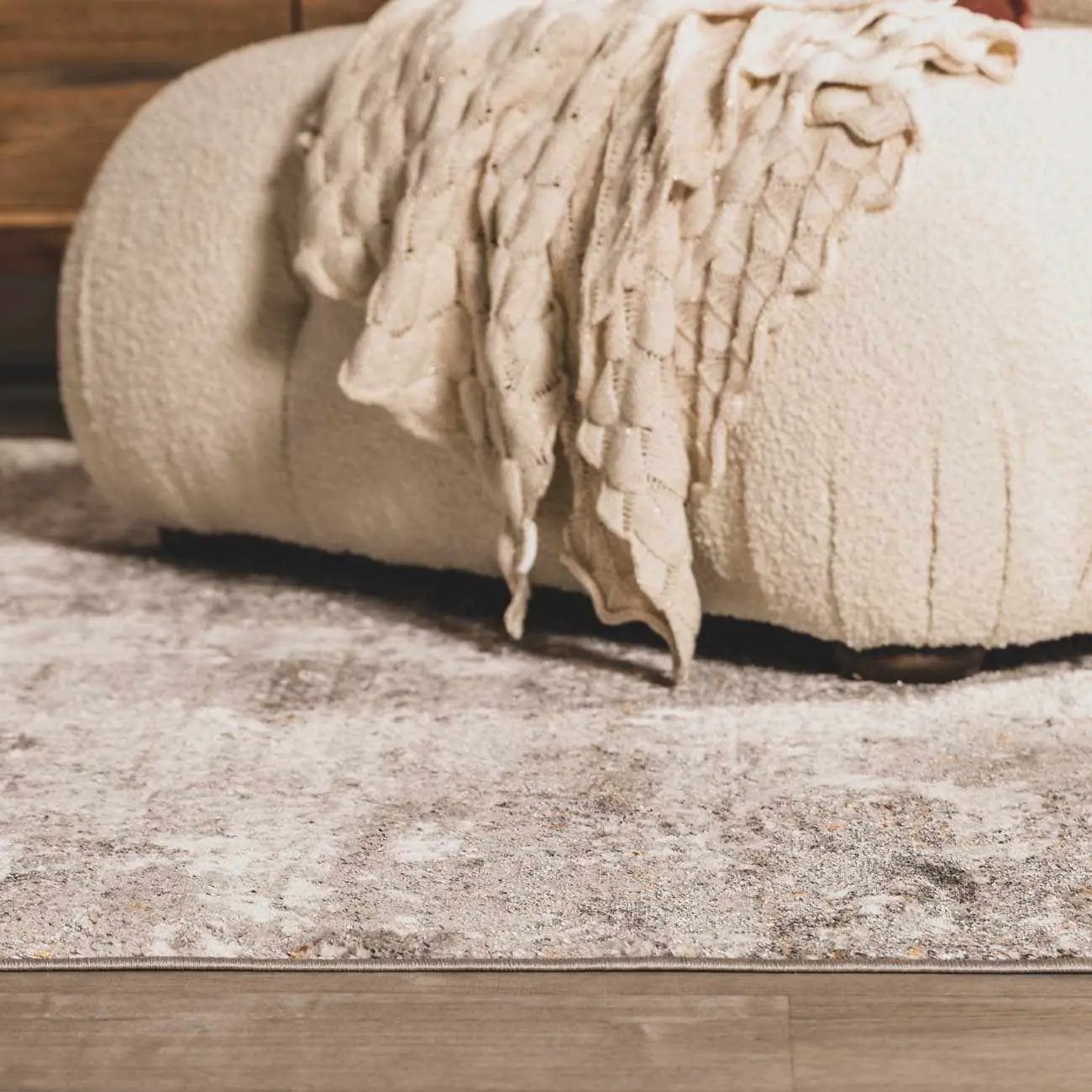 Duval Taupe Abstract Area Rug by Boutique Rugs
