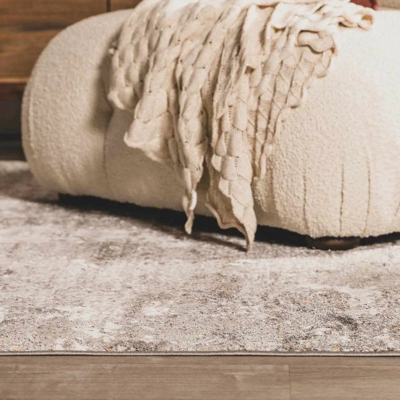 Duval Taupe Abstract Area Rug by Boutique Rugs