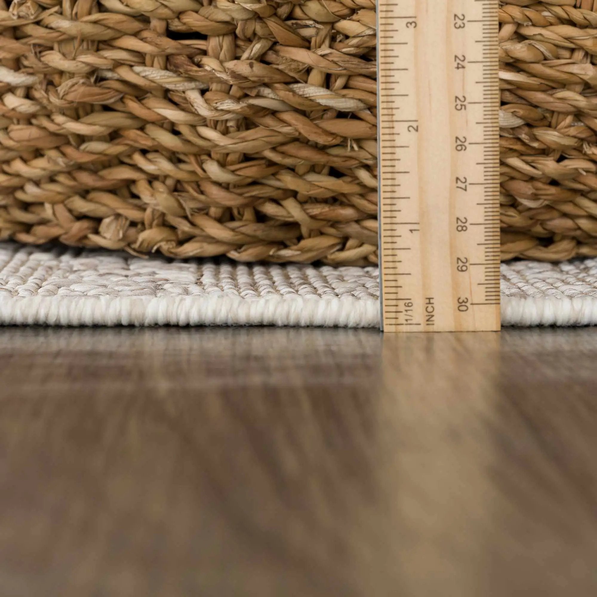 Baqer Bone & Tan Area Rug by Hauteloom