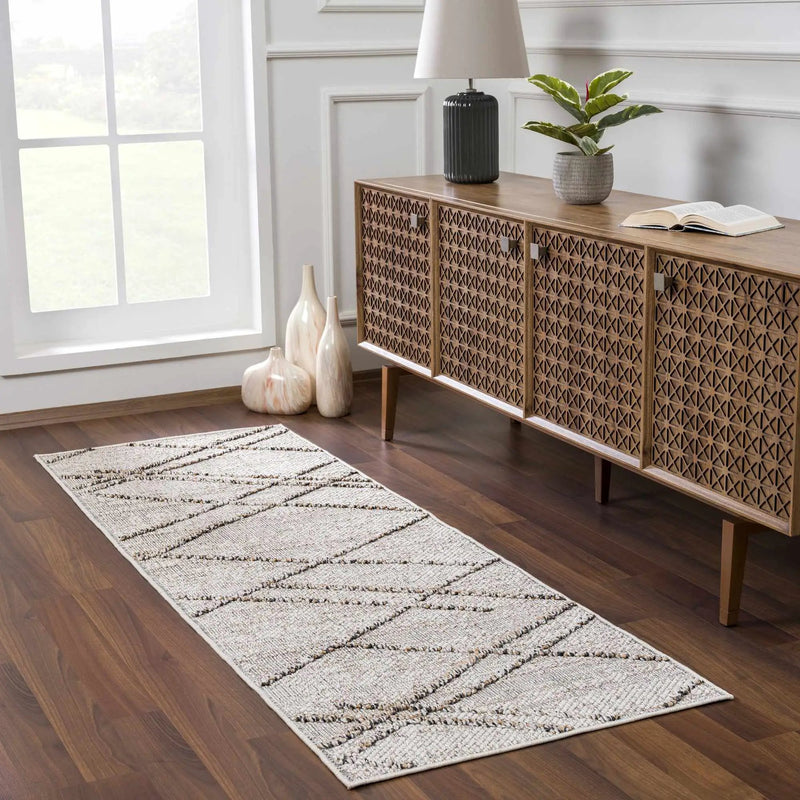 Baqer Bone & Tan Area Rug by Hauteloom