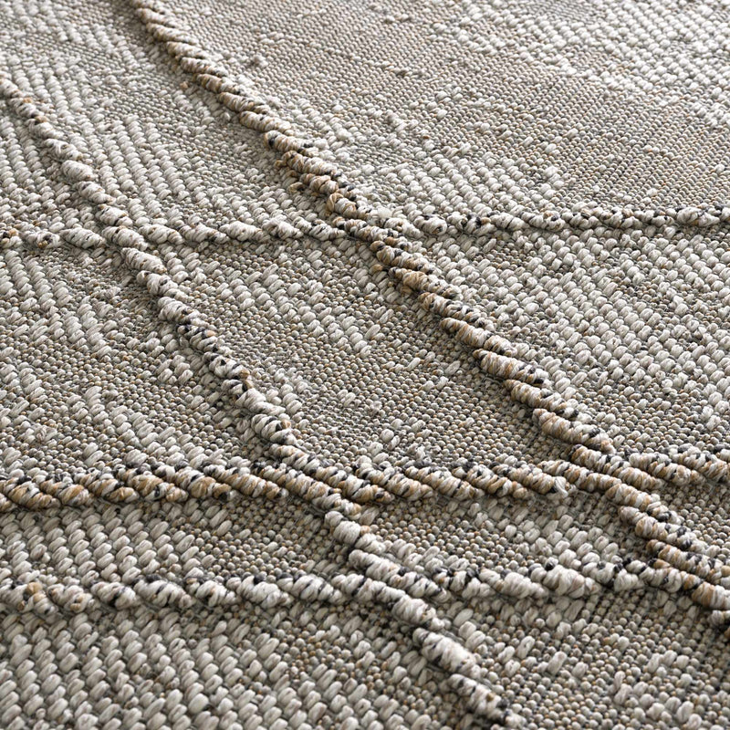 Baqer Bone & Tan Area Rug by Hauteloom