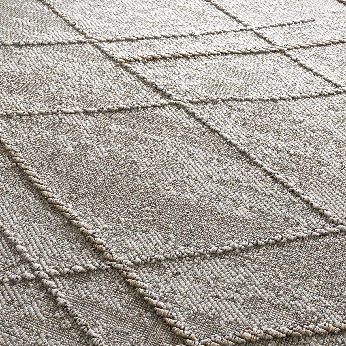 Baqer Bone & Tan Area Rug by Hauteloom