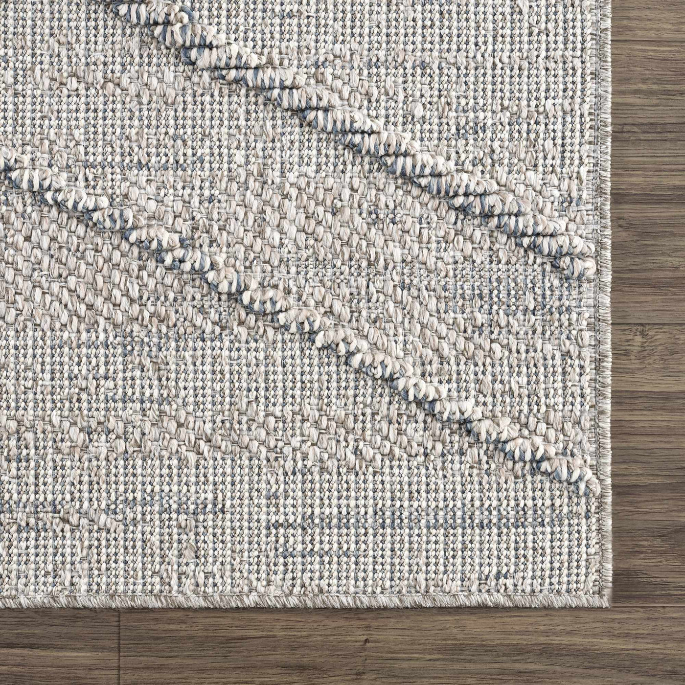 Baqer Taupe & Gray Textured Performance Outdoor Rug - Clearance by Boutique Rugs