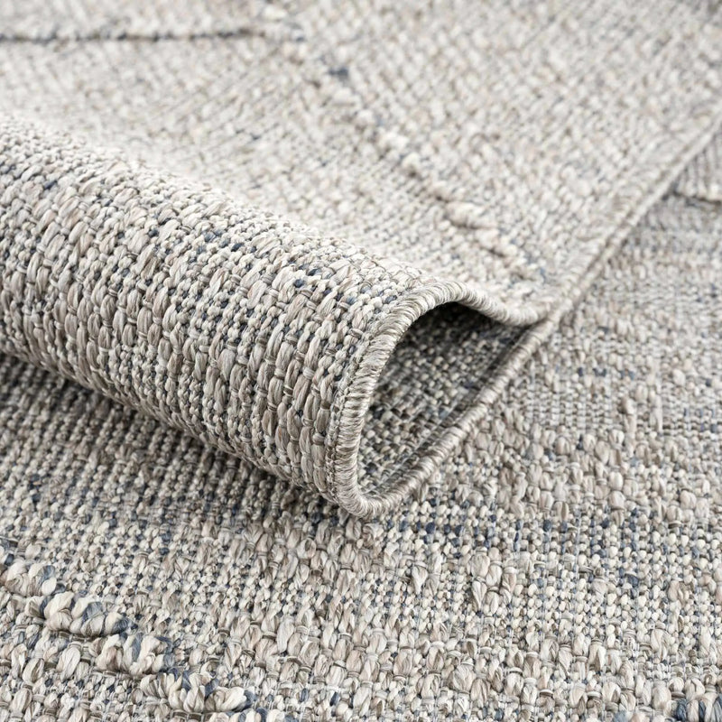Baqer Taupe & Gray Textured Performance Outdoor Rug - Clearance by Boutique Rugs