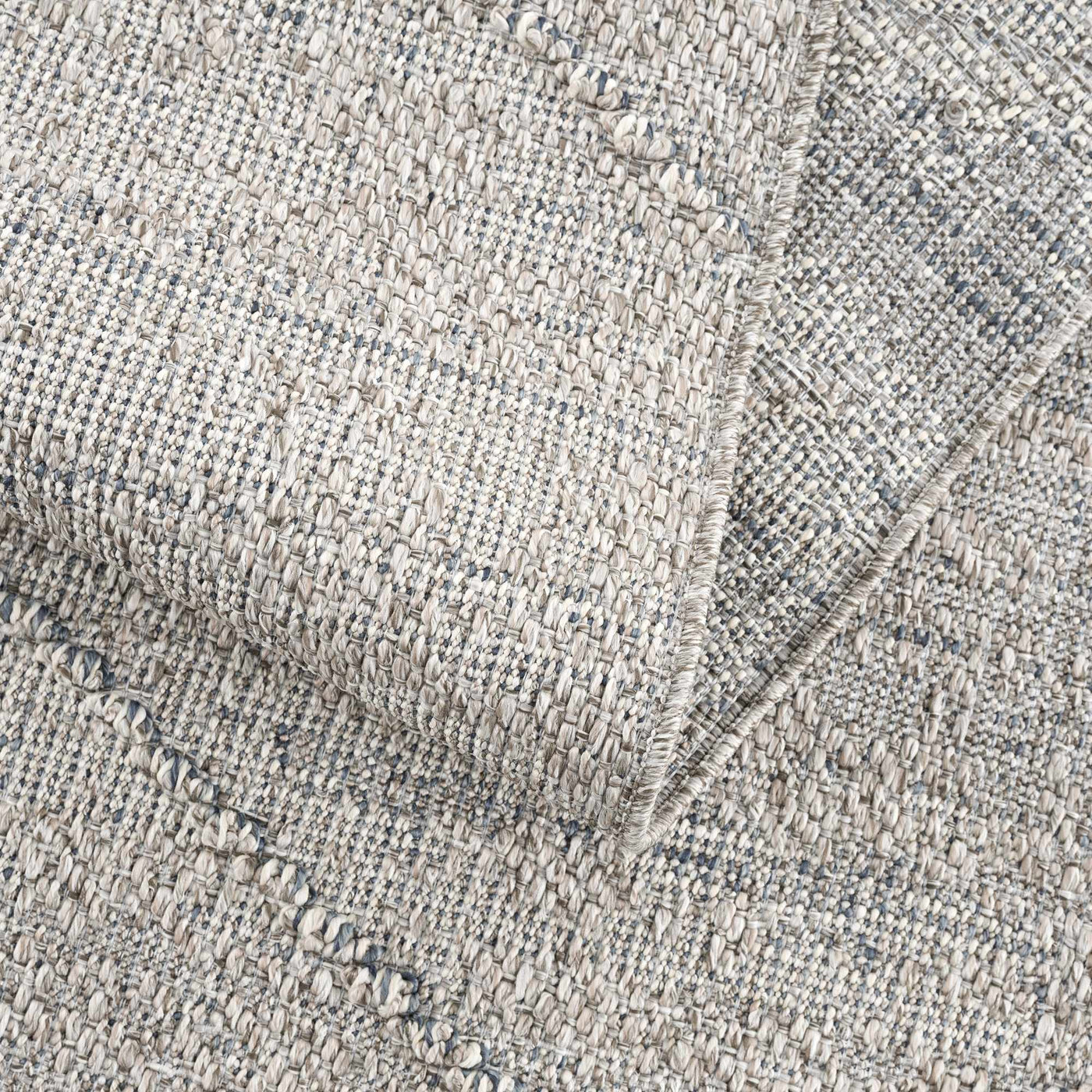 Baqer Taupe & Gray Textured Performance Outdoor Rug - Clearance by Boutique Rugs