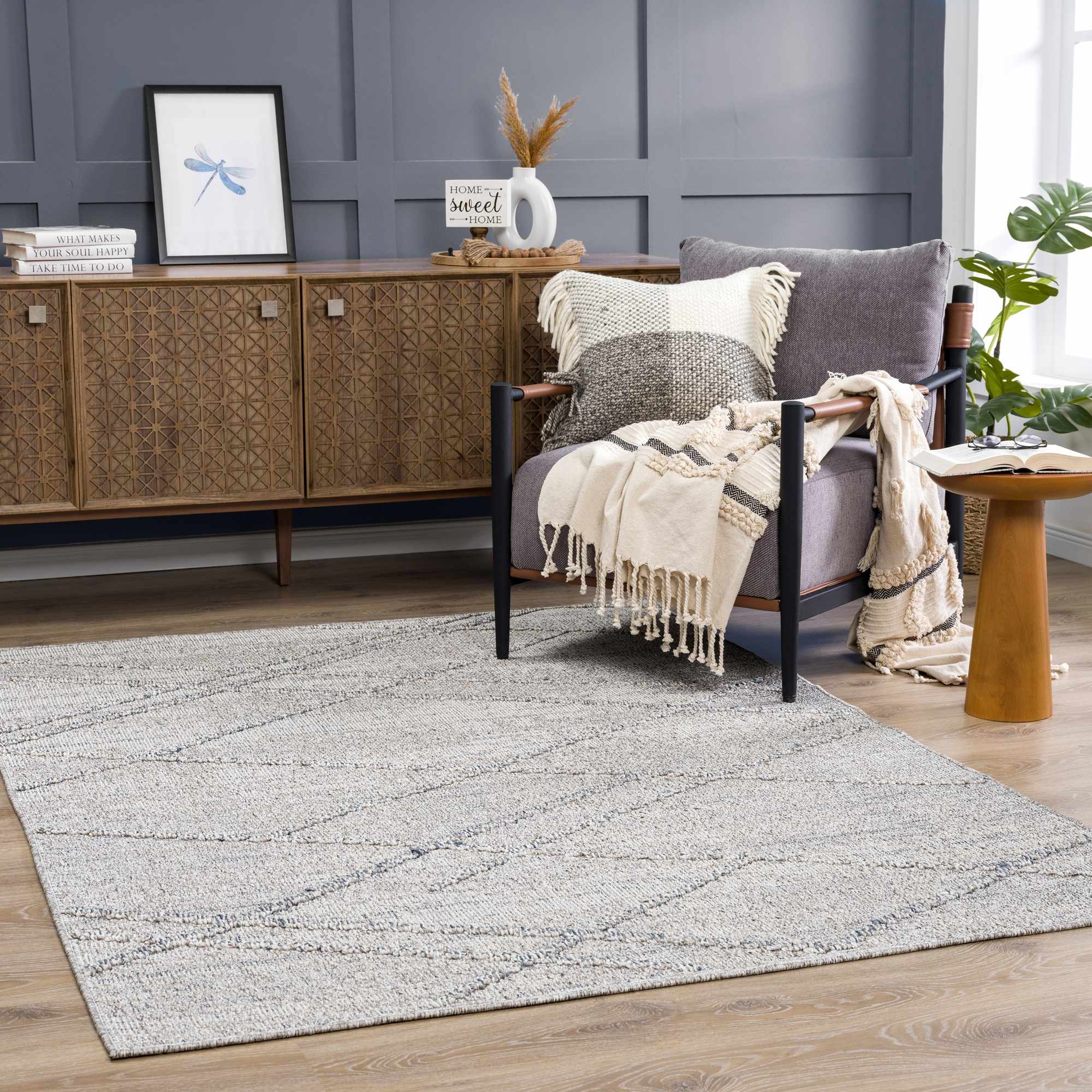 Baqer Taupe & Gray Area Rug by Hauteloom