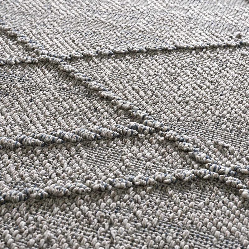 Baqer Taupe & Gray Textured Performance Outdoor Rug - Clearance by Boutique Rugs