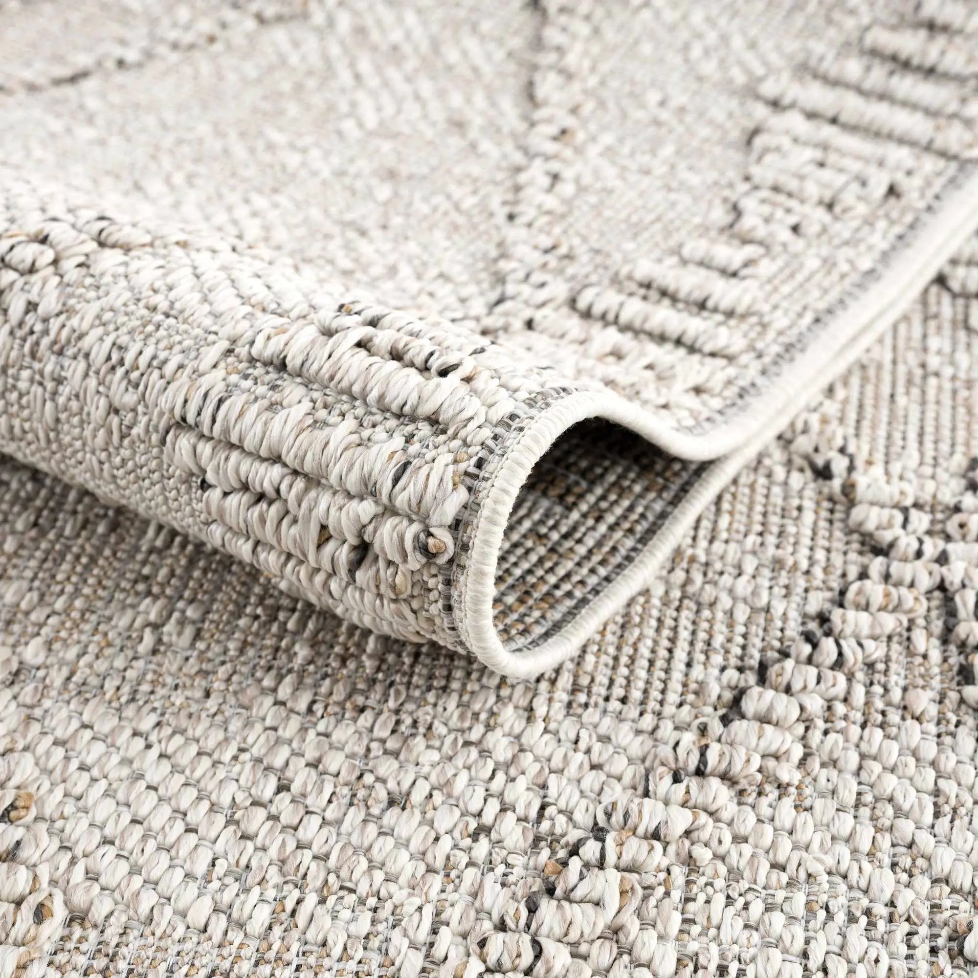 Nyla Bone Indoor & Outdoor Rug - 2x3 - Clearance by Boutique Rugs