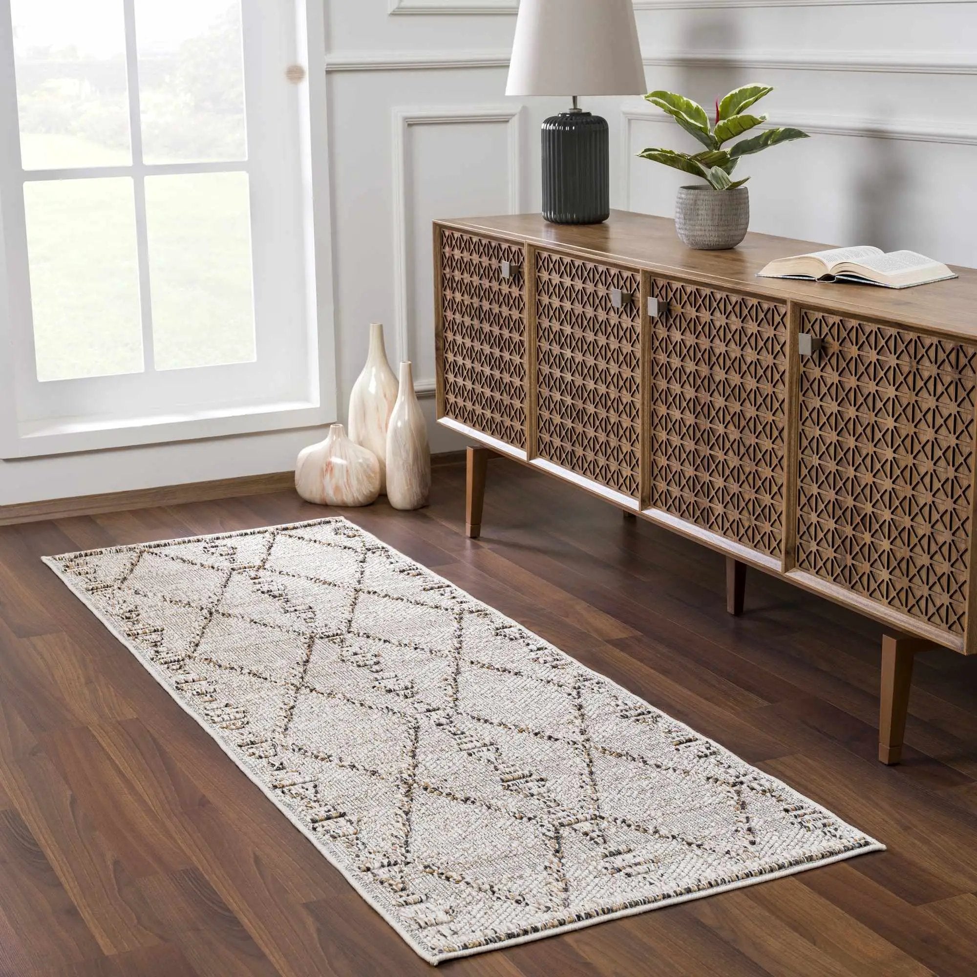 Nyla Bone Indoor & Outdoor Rug - 2x3 - Clearance by Boutique Rugs