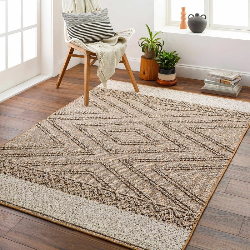 Beige Areli Outdoor Area Rug by Boutique Rugs