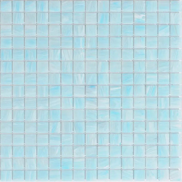 Columbia Blue 12x12 Glossy Uniform Square Glass Mosaic Tile (20 pack, 20 sq ft/case)