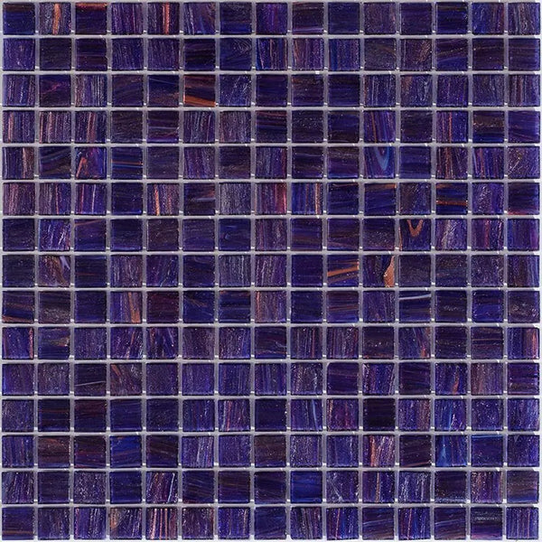 Deep Indigo Blue 12x12 Glossy Uniform Square Glass Mosaic Tile (20 pack, 20 sq ft/case)