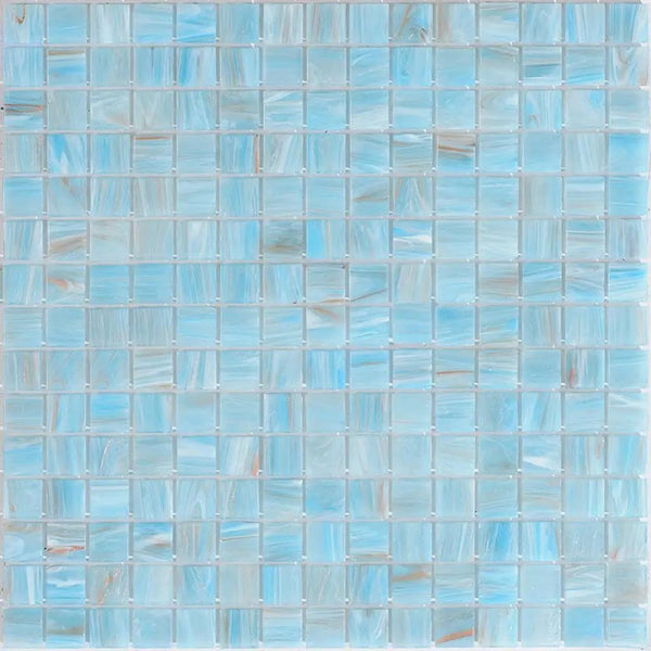Light Blue 12x12 Glossy Uniform Square Glass Mosaic Tile (20 pack, 20 sq ft/case)