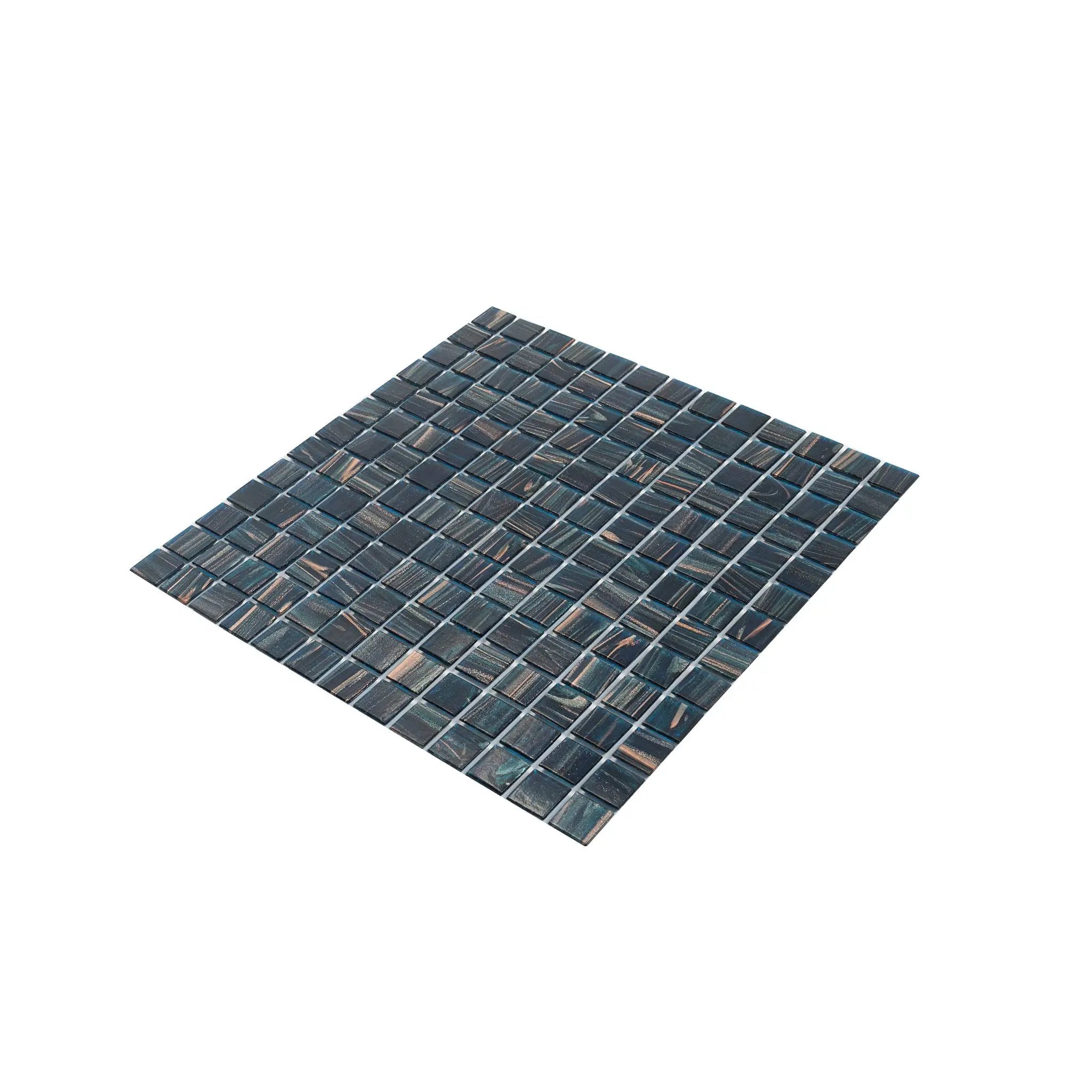 Berlin Blue 12x12 Glossy Uniform Square Glass Mosaic Tile (20 pack, 20 sq ft/case) by Apollo Tile