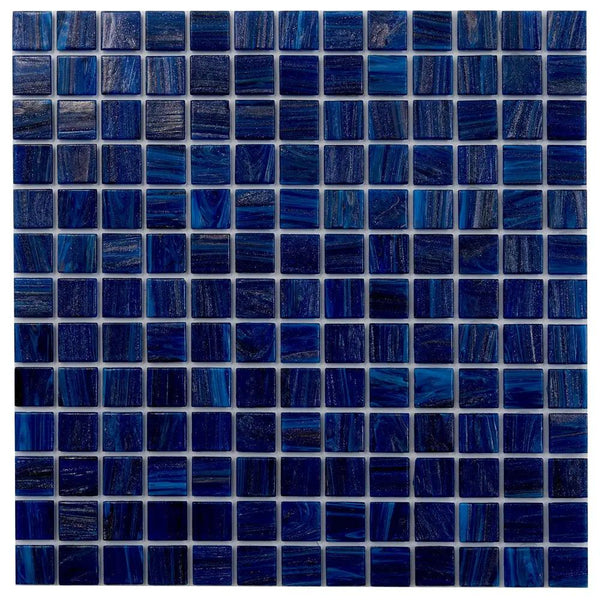 Egyptian Blue 12x12 Glossy Uniform Square Glass Mosaic Tile (20 pack, 20 sq ft/case)