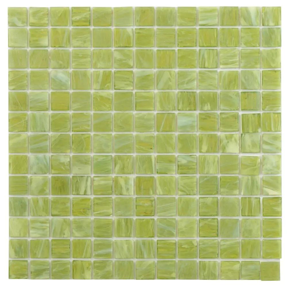 Green Lizard 12x12 Glossy Uniform Square Glass Mosaic Tile (20 pack, 20 sq ft/case) by Apollo Tile