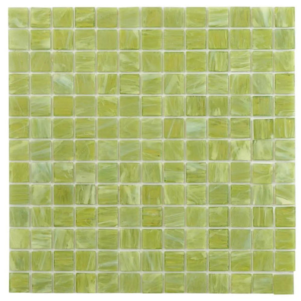 Green Lizard 12x12 Glossy Uniform Square Glass Mosaic Tile (20 pack, 20 sq ft/case)