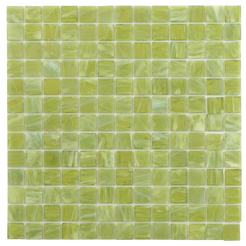 Green Lizard 12x12 Glossy Uniform Square Glass Mosaic Tile (20 pack, 20 sq ft/case) by Apollo Tile