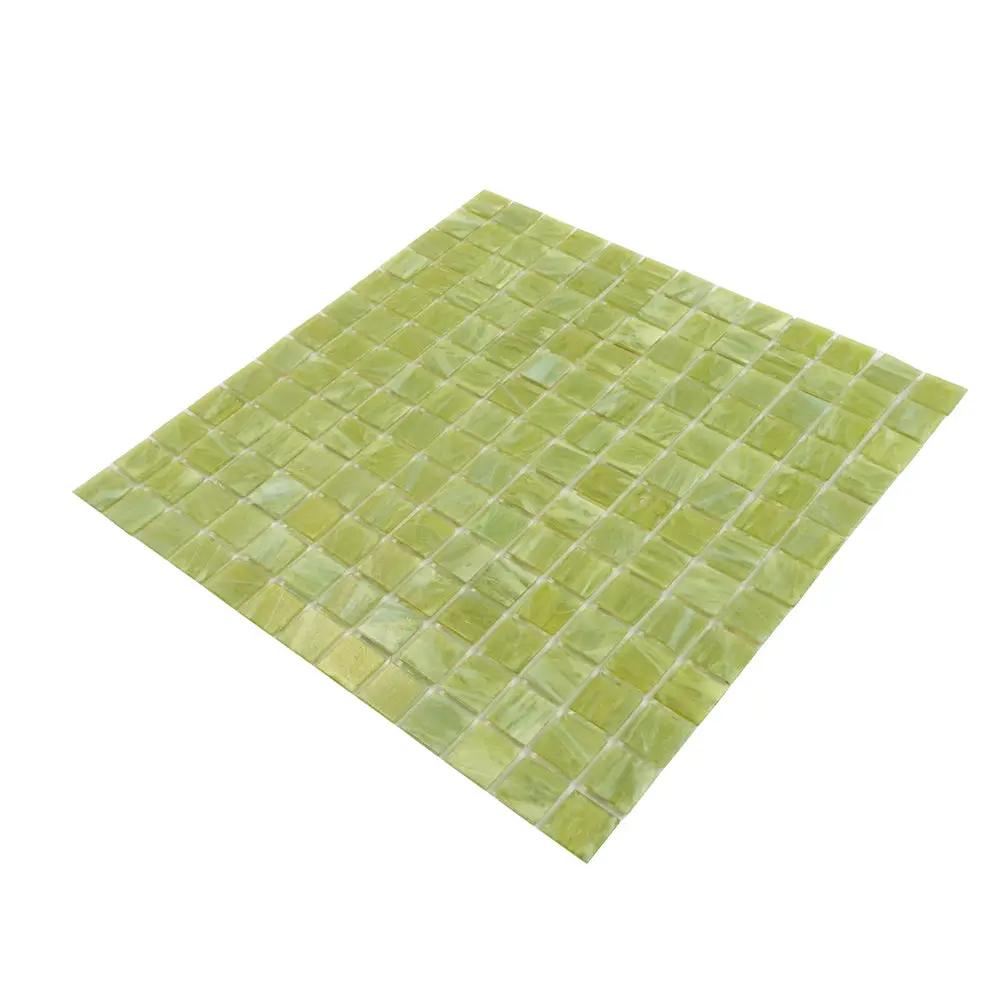 Green Lizard 12x12 Glossy Uniform Square Glass Mosaic Tile (20 pack, 20 sq ft/case) by Apollo Tile
