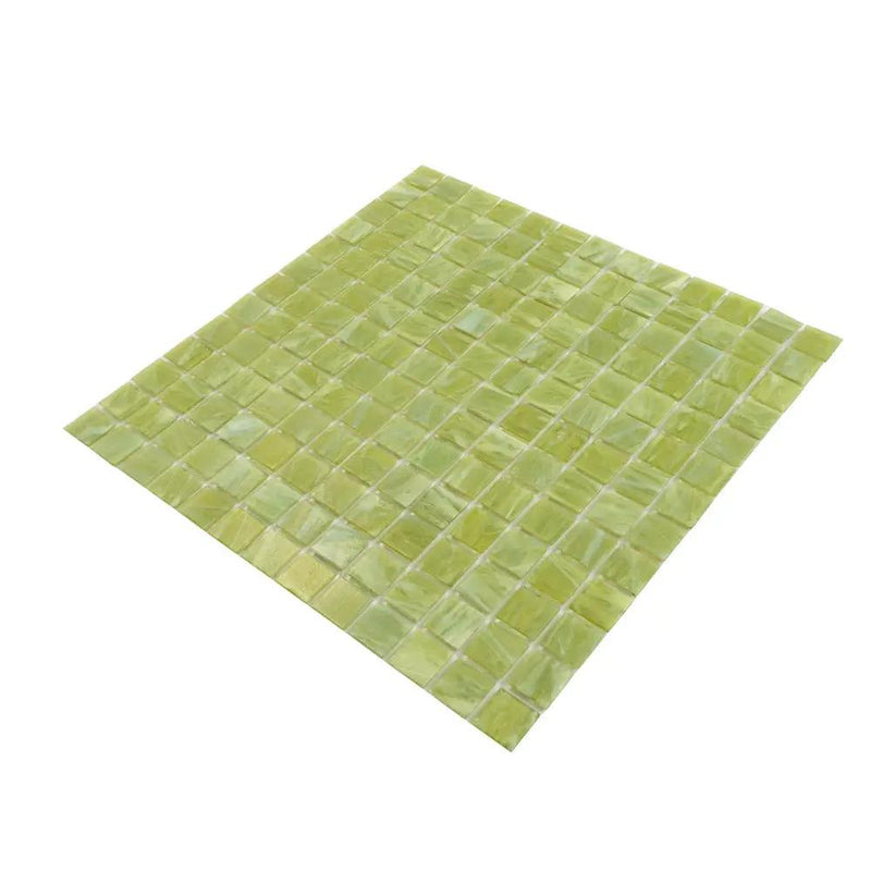 Green Lizard 12x12 Glossy Uniform Square Glass Mosaic Tile (20 pack, 20 sq ft/case) by Apollo Tile