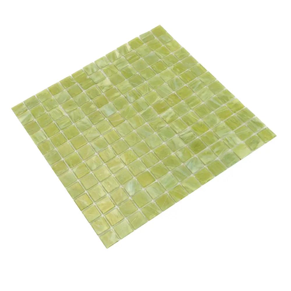 Green Lizard 12x12 Glossy Uniform Square Glass Mosaic Tile (20 pack, 20 sq ft/case) by Apollo Tile