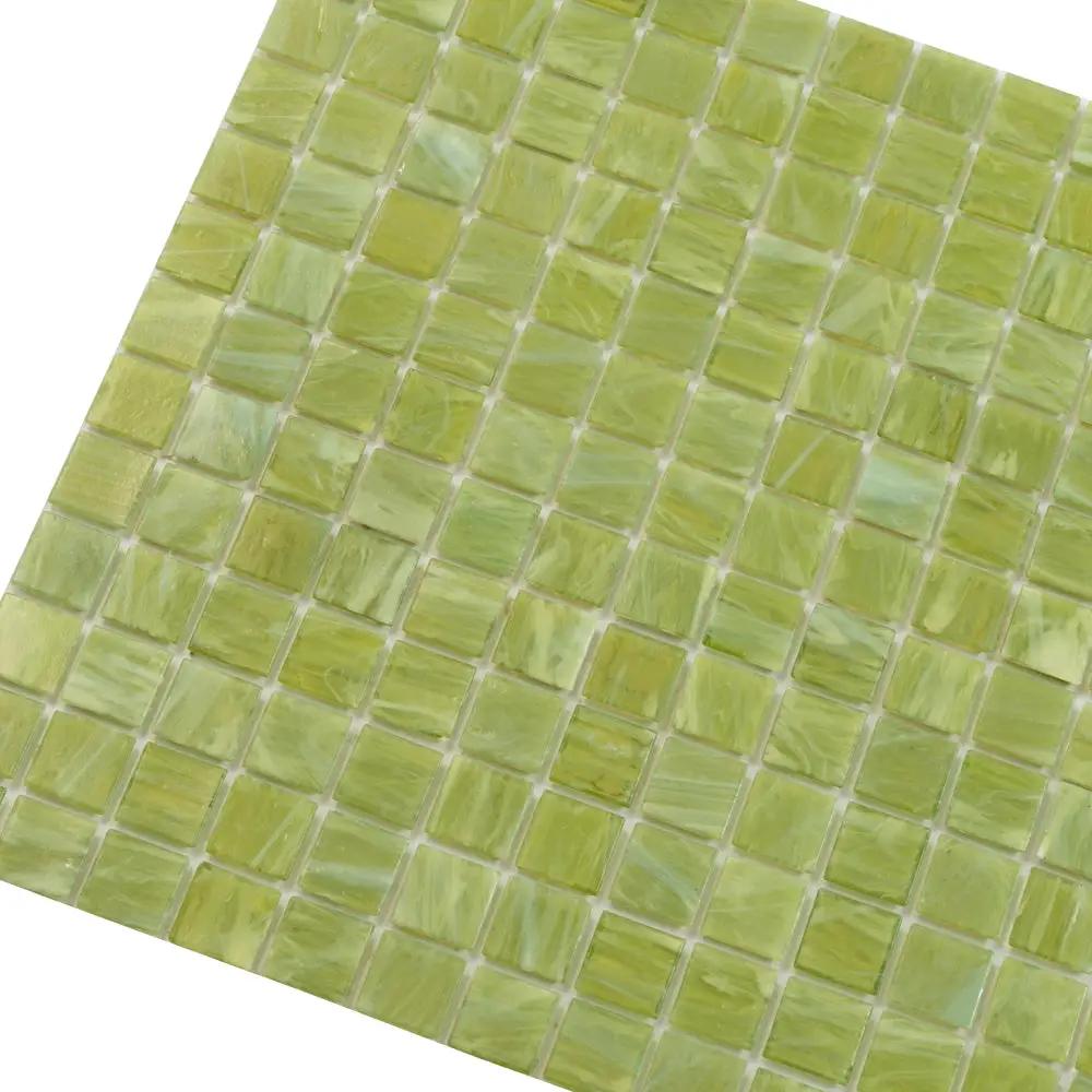Green Lizard 12x12 Glossy Uniform Square Glass Mosaic Tile (20 pack, 20 sq ft/case) by Apollo Tile
