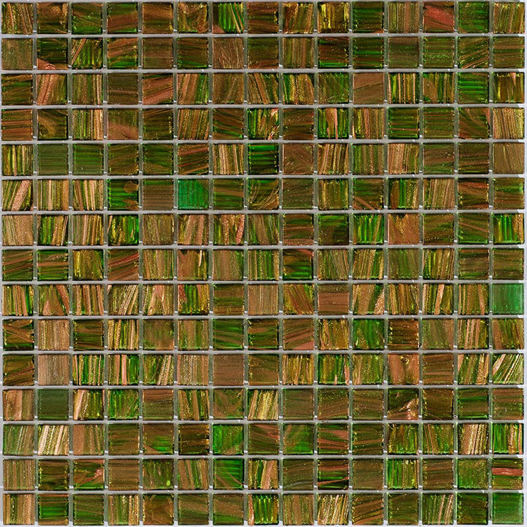 Green Gold 12x12 Glossy Uniform Square Glass Mosaic Tile (20 pack, 20 sq ft/case), photo 2 of 2