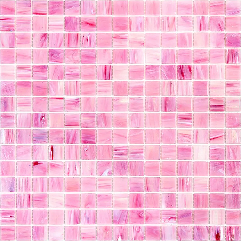 Light Red 12x12 Uniform Square Glossy Glass Mosaic Tile (20 pack, 20 sq ft/case) by Apollo Tile