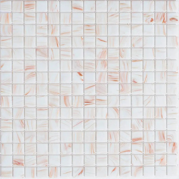 Coconut White 12x12 Glossy Uniform Square Glass Mosaic Tile (20 pack, 20 sq ft/case)