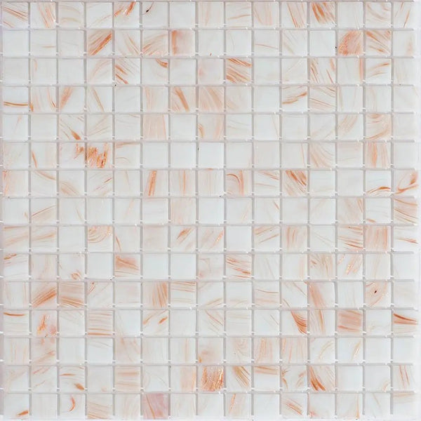 Bone White 12x12 Glossy Uniform Square Glass Mosaic Tile (20 pack, 20 sq ft/case)