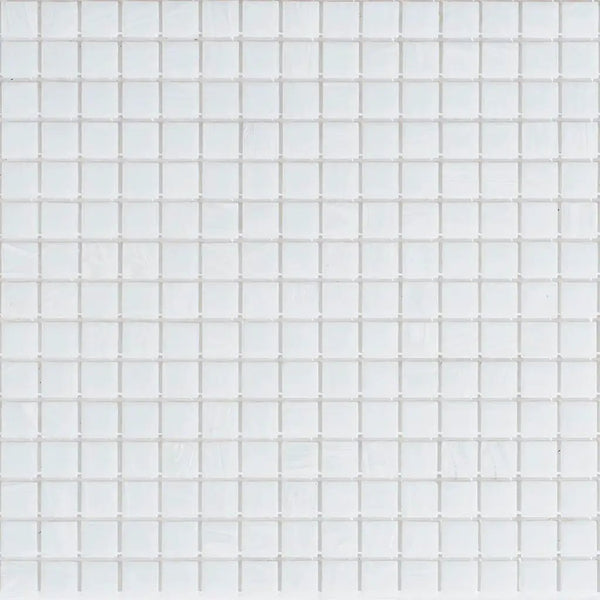 Cool Mint White 12x12 Glossy Uniform Square Glass Mosaic Tile (20 pack, 20 sq ft/case)