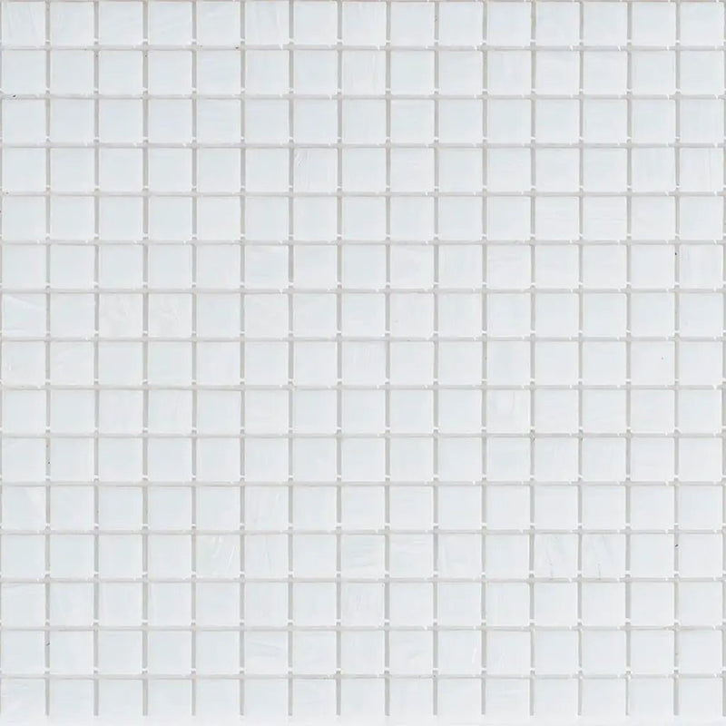 Cool Mint White 12x12 Glossy Uniform Square Glass Mosaic Tile (20 pack, 20 sq ft/case) by Apollo Tile