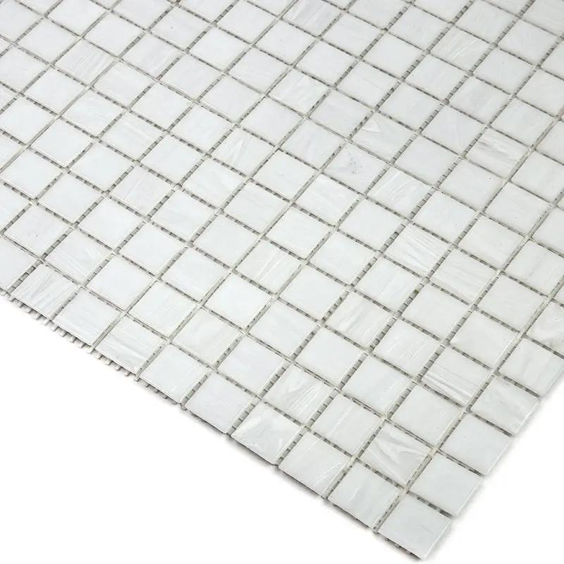 White Dove 12x12 Glossy Uniform Square Glass Mosaic Tile (20 pack, 20 sq ft/case) by Apollo Tile