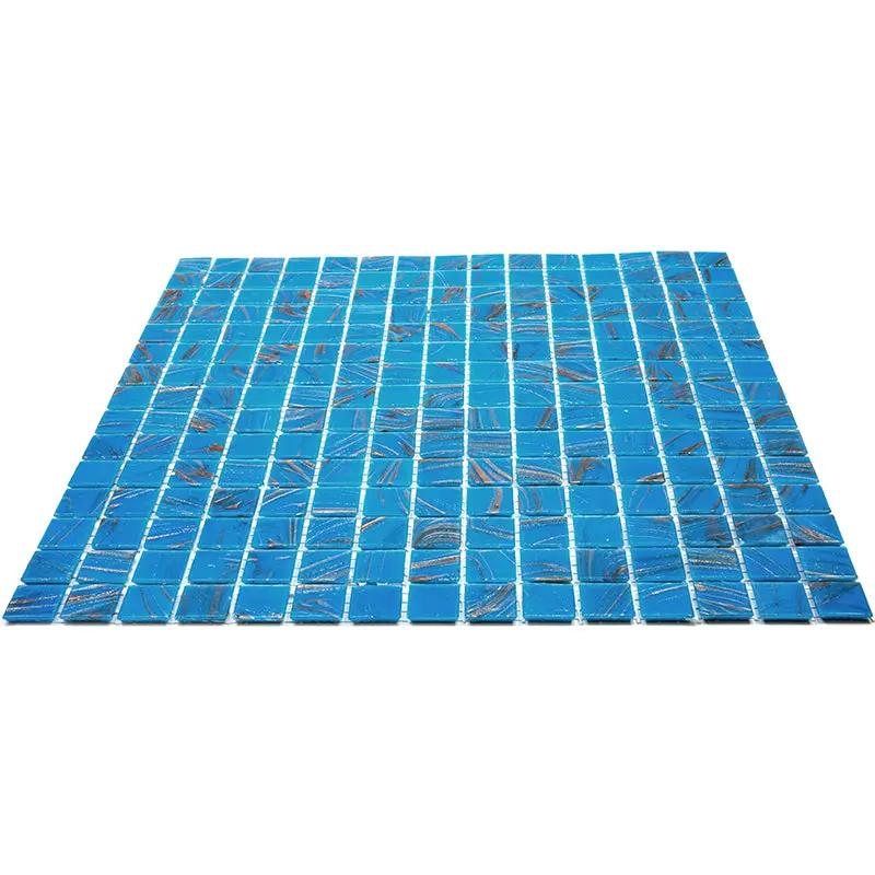 Rich Electric Blue 12x12 Glossy Uniform Square Glass Mosaic Tile (20 pack, 20 sq ft/case) by Apollo Tile