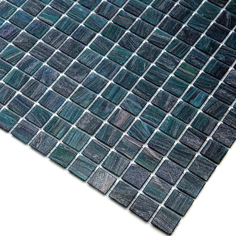 Pine Green 12x12 Glossy Uniform Square Glass Mosaic Tile (20 pack, 20 sq ft/case) by Apollo Tile