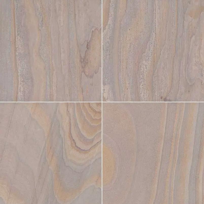 Rainbow Teak Gauged Sandstone Tiles 12x12 by MSI Surfaces
