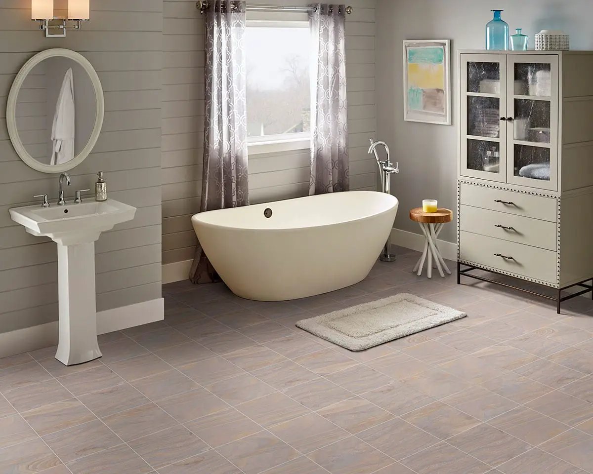 Rainbow Teak Gauged Sandstone Tiles 12x12 by MSI Surfaces