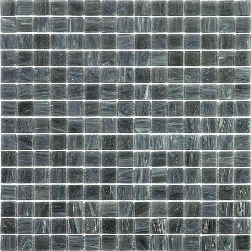 Cadet Gray 12x12 Glossy Uniform Square Glass Mosaic Tile (20 pack, 20 sq ft/case) by Apollo Tile