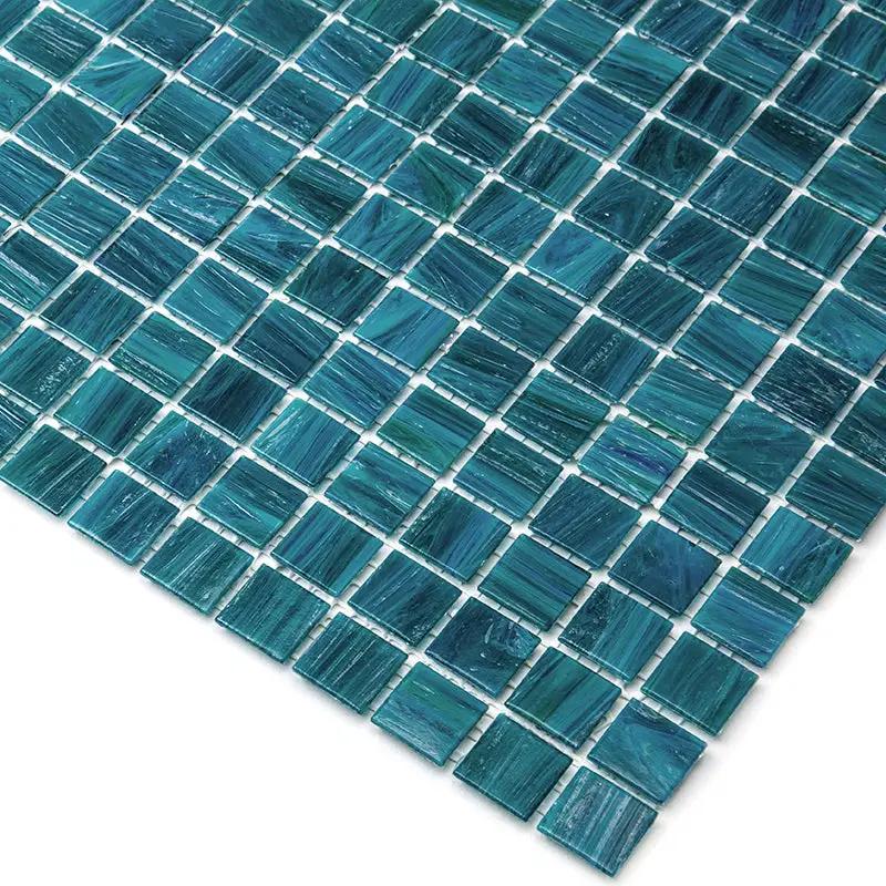 Skobeloff Green 12x12 Glossy Uniform Square Glass Mosaic Tile (20 pack, 20 sq ft/case) by Apollo Tile