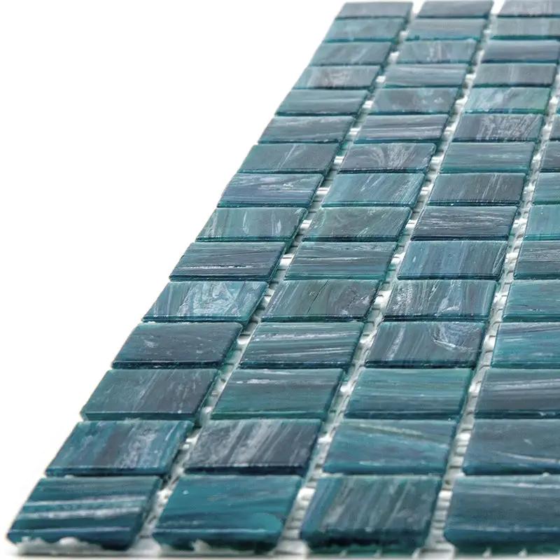 Skobeloff Green 12x12 Glossy Uniform Square Glass Mosaic Tile (20 pack, 20 sq ft/case) by Apollo Tile