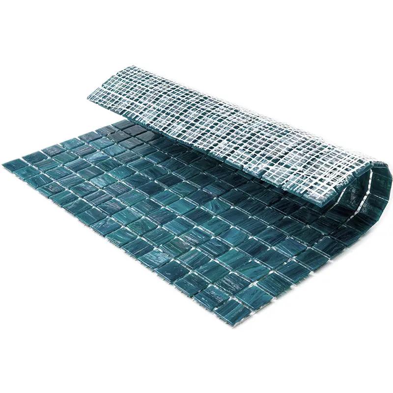Skobeloff Green 12x12 Glossy Uniform Square Glass Mosaic Tile (20 pack, 20 sq ft/case) by Apollo Tile