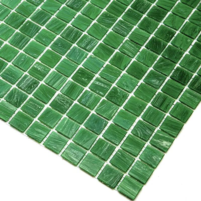 Kelly Green 12x12 Glossy Uniform Square Glass Mosaic Tile (20 pack, 20 sq ft/case) by Apollo Tile