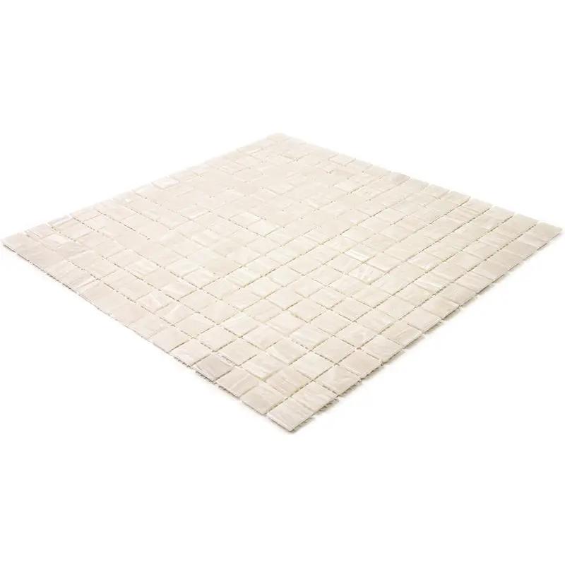 Nude Beige 12x12 Glossy Uniform Square Glass Mosaic Tile (20 pack, 20 sq ft/case) by Apollo Tile
