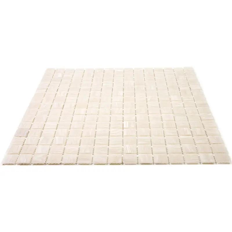 Nude Beige 12x12 Glossy Uniform Square Glass Mosaic Tile (20 pack, 20 sq ft/case) by Apollo Tile