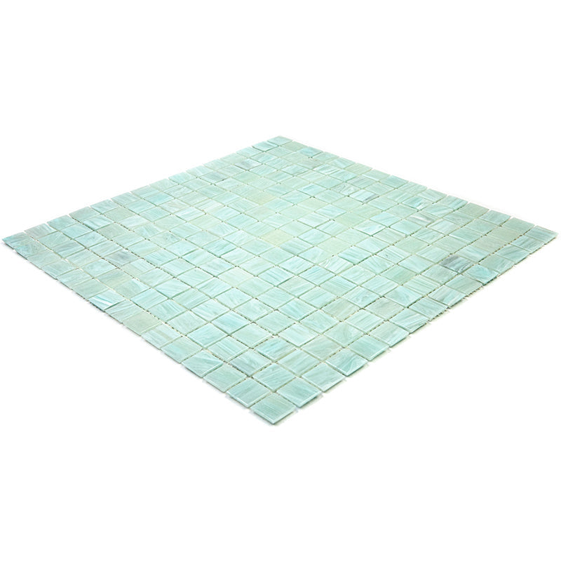 Light Pistachio Green 12x12 Glossy Uniform Square Glass Mosaic Tile (20 pack, 20 sq ft/case), photo 4 of 6